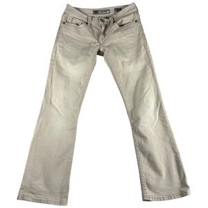 Buckle‎ BKE Aiden Bootcut Jeans Womens 28S Khaki Denim Cotton Stretch Western